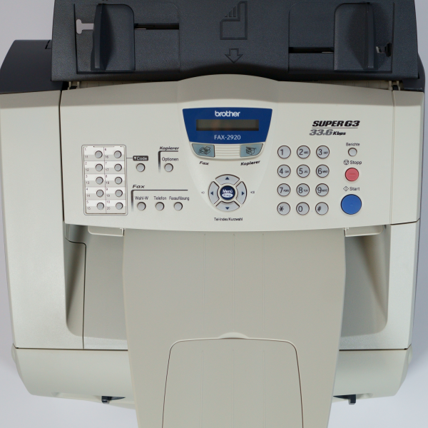 Brother Fax-2920 Laser Faxgerät mit Kopierfunktion, 33.600bps mit Toner & Trommel